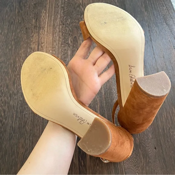 Sam Edelman Yaro Suede Block Heeled Sandals - Picture 6 of 10